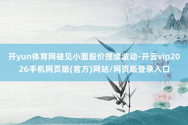 开yun体育网碰见小面股价捏续波动-开云vip2026手机网页版(官方)网站/网页版登录入口